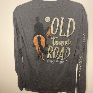 “Old Town Road” Simply Southern Long Sleeved Tshirt ✨